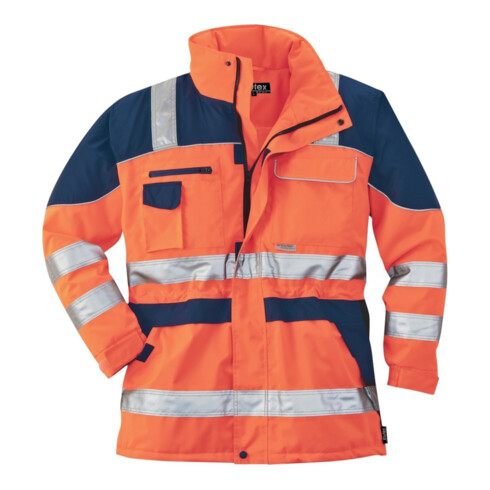 SCHEIBLER Parka de sécurité, T. XXL, orange/bleu
