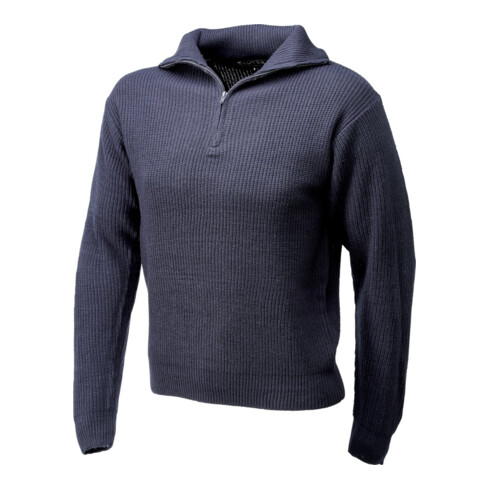 SCHEIBLER Pull-over Troyer avec fermeture éclair, taille L, marine