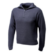 SCHEIBLER Pull-over Troyer avec fermeture éclair, taille L, marine