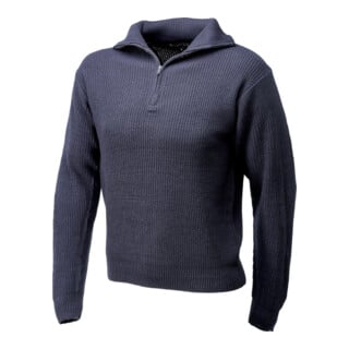 SCHEIBLER Pull-over Troyer avec fermeture éclair, taille S, marine