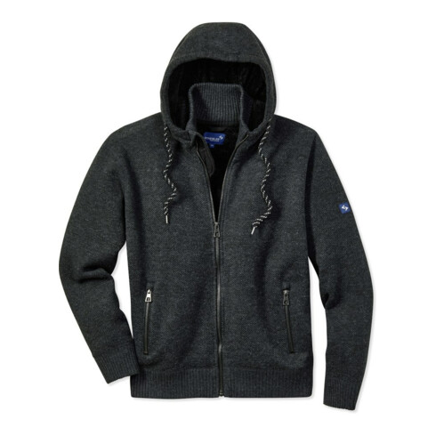 SCHEIBLER Strickjacke Schärding anthrazit/schwarz-meliert Gr. L
