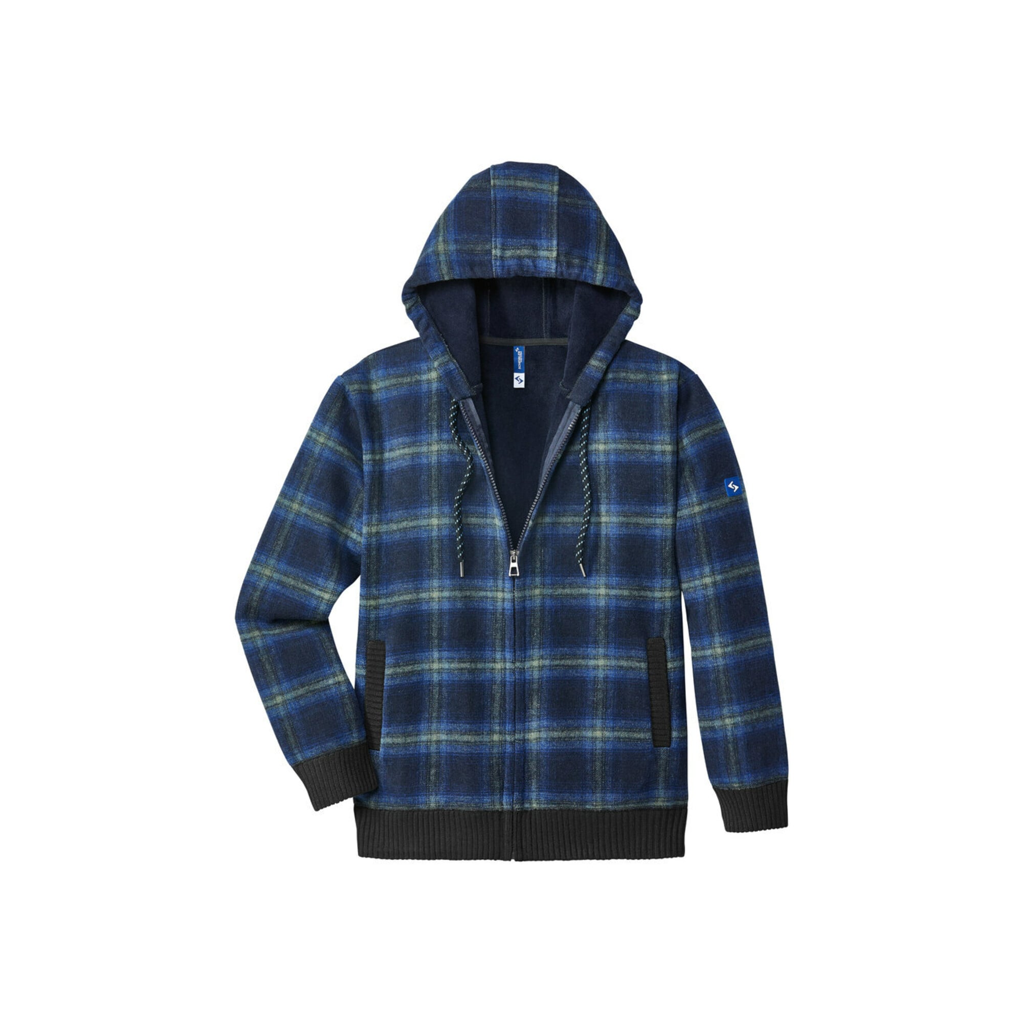 SCHEIBLER Thermojacke Curris blau/grau-kariert Gr. 2XL
