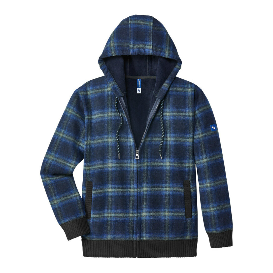 SCHEIBLER Thermojacke Curris blau/grau-kariert Gr. 2XL