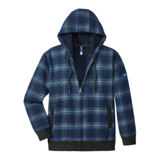 SCHEIBLER Thermojacke Curris blau/grau-kariert Gr. L