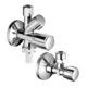 Schell Armaturenanschluss-Set COMFORT chrom, Abgang 3/8 Anschluss 1/2-1