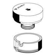 Schell Betätigungsgriff PETIT SC Feder, Blendring, chrom