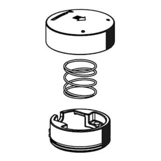 Schell Betätigungsgriff PETIT SC-M Druckfeder, Blendring, chrom