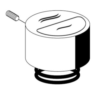 Schell Betätigungshaube verchromt, ab BJ 2009, mit Druckfeder