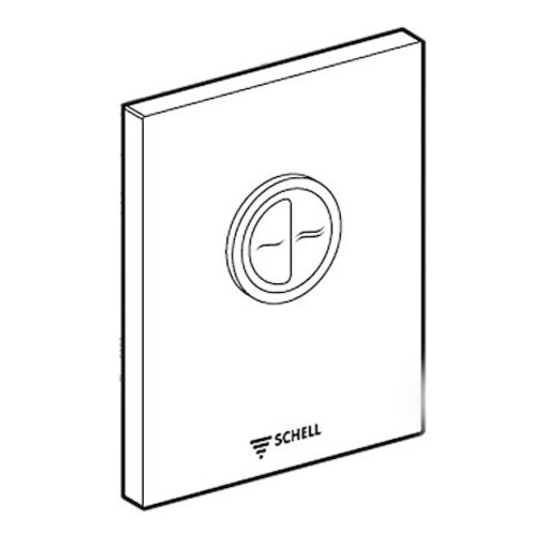 Schell Betätigungsplatte EDITION ECO chrom, für WC, Zweimengenspülung