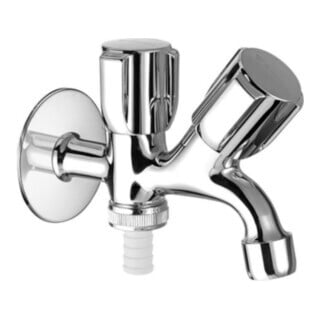 Schell COMFORT 1/2 DN 15 vanne de sortie combinée, chromé sans diffuseur tubulaire