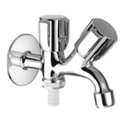 Schell COMFORT 1/2 DN 15 vanne de sortie combinée, chromé sans diffuseur tubulaire