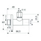 Schell Design-Eckventil STILE 1/2" chrom-4