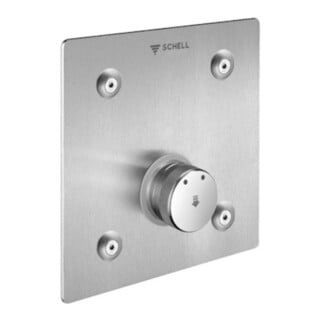 Schell douche murale encastrée LINUS type D-SC-M panneau frontal en acier inoxydable