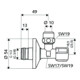 Schell Eckregulierventil COMFORT chrom, mit ASAG 3/8x3/8-4