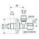 Schell Eckregulierventil COMFORT chrom, ohne ASAG 3/8" x 3/8"-5