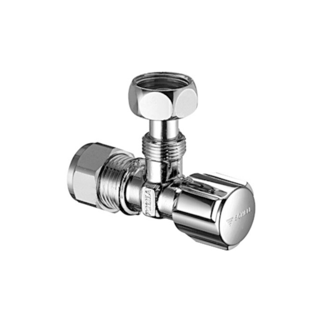 Schell Eckventil COMFORT DN 10, G 3/8 ÜM, m regul., umst. VSB, vc