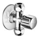 Schell Eckventil COMFORT G 1/2 AGxG 3/8 AG, m 2 Abg., verchromt-1