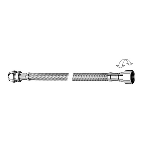 Schell Flexibler Schlauch clean-flex S FLEX 3/8" x 10 mm 3/8" ÜM, drehbar, chrom 300 mm