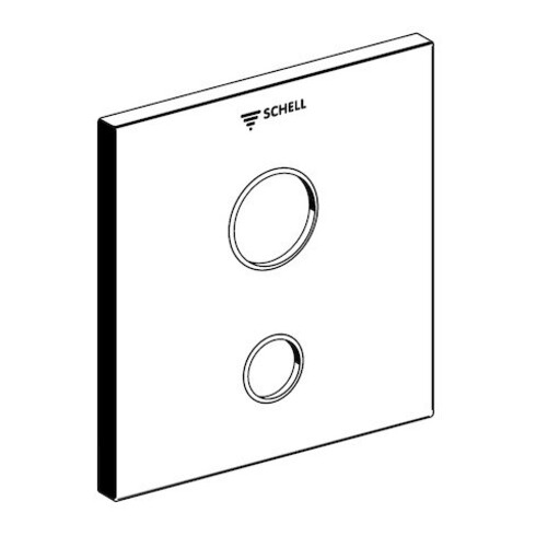 Schell Frontplatte LINUS W-SC-V für UP-Waschtischarmatur, Kaltwasser, chrom