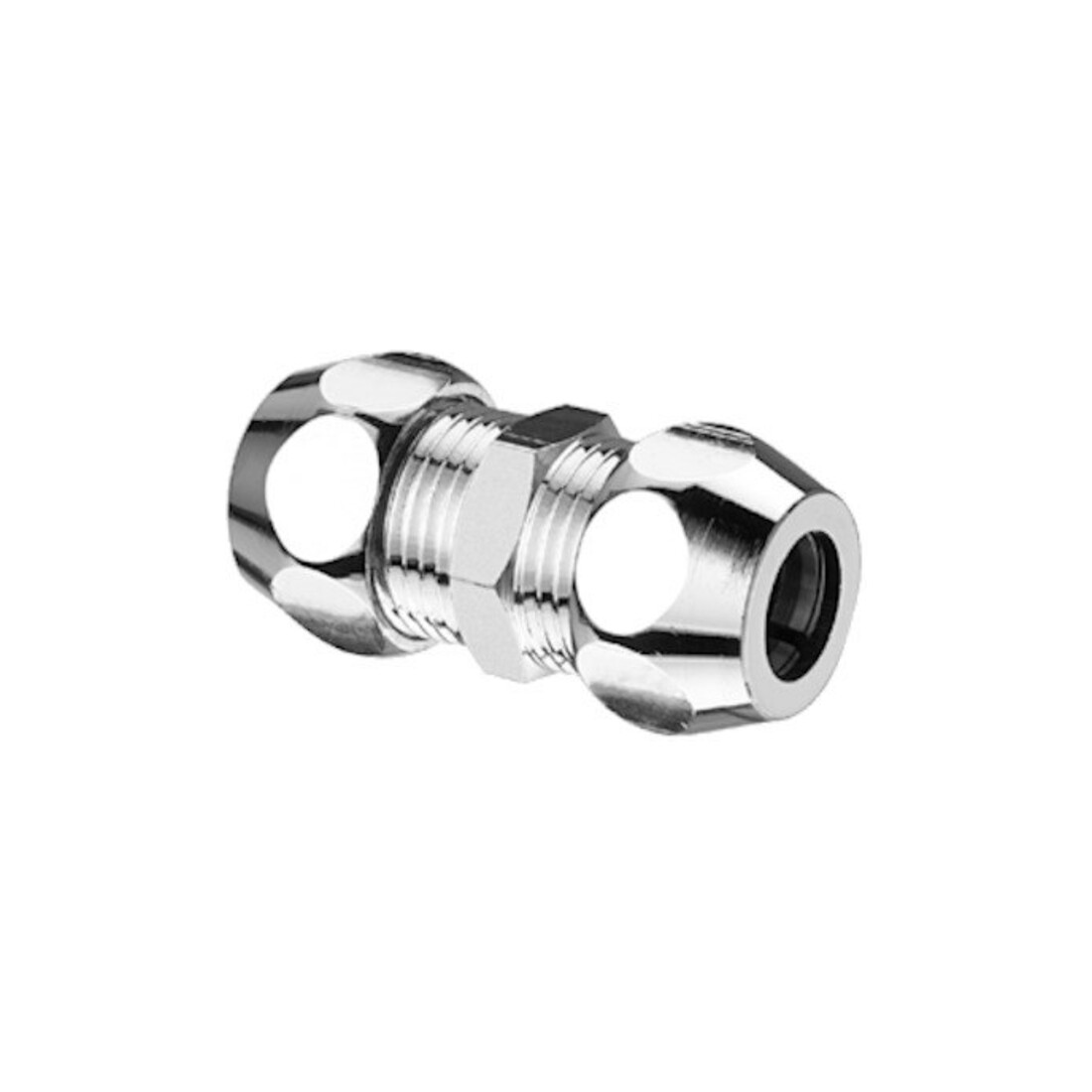 Schell Gerade-Doppel-Verschraubung DN 15, G 1/2 AGxG 1/2 AG, d 12mm, vc