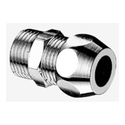 Schell Gerade-Verschraubung DN 10, G 3/8 AGxG 3/8 AG, 8mm, verchromt