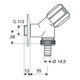 Schell Geräteschrägsitzventil COMFORT chrom 1/2"-4