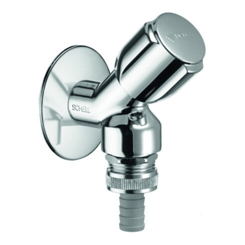 Schell Geräteschrägsitzventil COMFORT chrom, mit RFV und RB 1/2"