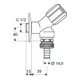 Schell Geräteschrägsitzventil COMFORT chrom, mit RFV und RB 1/2"-4
