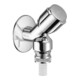 Schell Geräteschrägsitzventil COMFORT G 1/2 AG, m RV u. RB, verchromt .-1