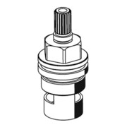 Schell Keramik-Oberteil MODUS K 90 Grad, DN 15 G 1/2" AG