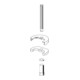 Schell Kit de fixation pour robinetterie WT XERIS mid-1