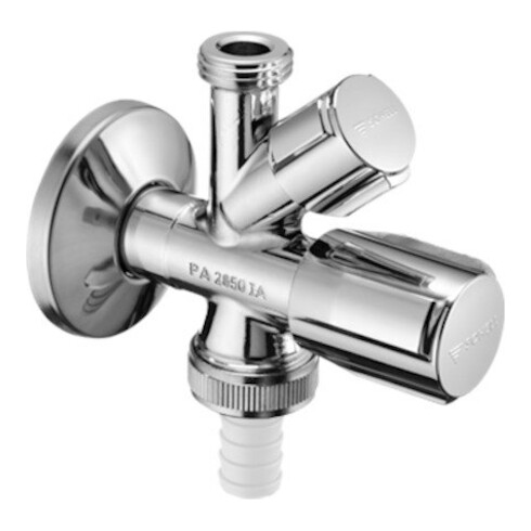 Schell Kombi-Eckventil COMFORT G 1/2 AG, m RV, lg Sch, SV, verchromt