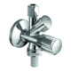 Schell Kombinations-Eckventil COMFORT chrom, ohne ASAG 1/2"-1