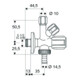 Schell Kombinations-Eckventil COMFORT chrom, ohne ASAG 1/2"-5