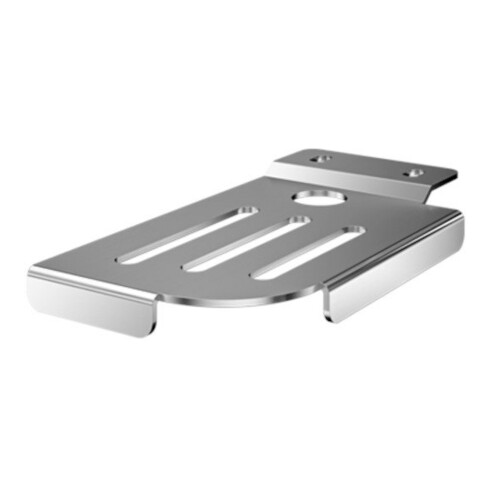 Schell LINUS Plateau Inox pour panneau de douche, acier inoxydable brossé