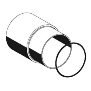 Schell manchon coulissant LINUS pour panneau de douche, chrome