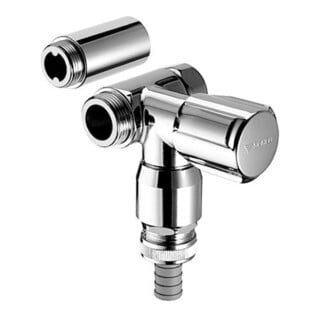 Schell NA valve COMFORT avec raccord RFV et RB droit 3/4 chromé