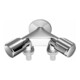 Schell NA vanne double COMFORT 1/2 ch avec RFV avec 2 raccords de flexible-1