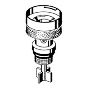 Schell pièces de rechange pour robinet de chasse WC MILANO, piston, complet