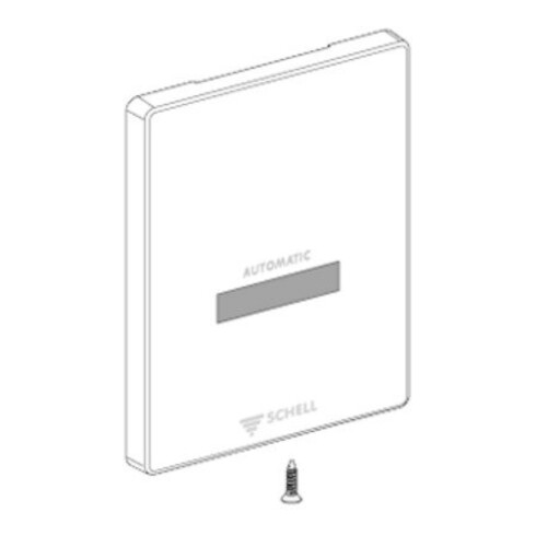 Schell Plaque avant WC EDITION E Acier inoxydable