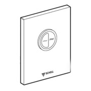 Schell Plaque de commande EDITION ECO chrome, pour WC, double chasse