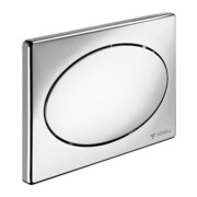 Schell Plaque de commande WC chromée, Start-Stop