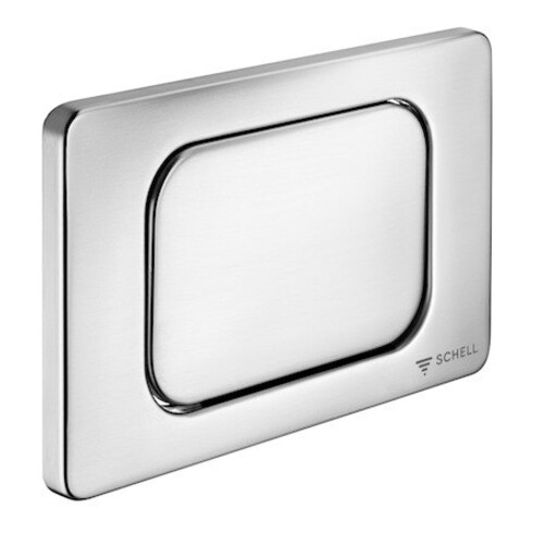 Schell Plaque de commande WC en acier inoxydable, démarrage-arrêt