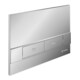 Schell Plaque de commande WC MONTUS BOARD blanche, commande avant ou supérieure, pour double chasse-1