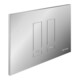 Schell Plaque de commande WC MONTUS TOWER mat-chrome, commande avant ou arrière, pour chasse 2-Mg-1