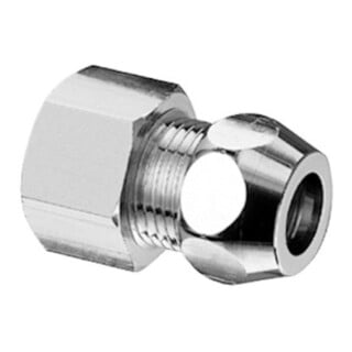 Schell Raccord droit chromé, G 3/8 F x G 3/8 M, d= 10 mm