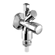 Schell Robinet d'angle combiné COMFORT avec RV avec RB avec ASAG 1/2 chromé