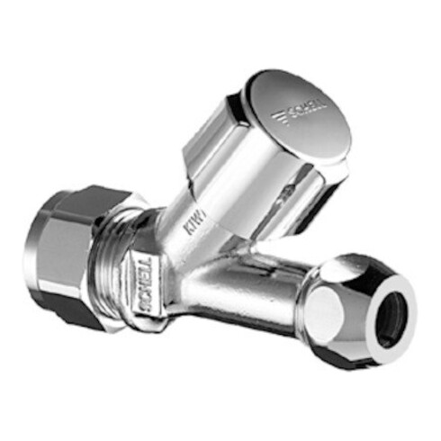 Schell Robinet d'arrêt incliné COMFORT DN 10, G 3/8 AG, d 12 mm, KIWA, chromé