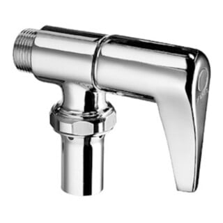 Schell Robinet de chasse d'eau WC SCHELLOMAT avec levier partie supérieure 3/4 chromé
