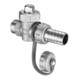 Schell Robinet de remplissage/vidange G 3/8 AG, avec robinet et clapet anti-retour, MS-1